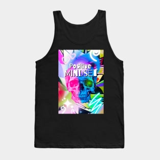 Positive Mindset, Skull Graffiti Tank Top